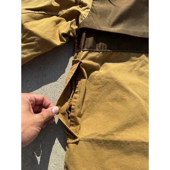 Vintage 70s Saftbak Duck Hunting Jacket Canvas Game Pouch Behind Water Repellent - Picture 14 of 16
